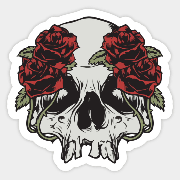 skull roses death Sticker by Spring Moon